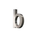 Hausnummer Premium Edelstahl in 3D Design Arial H20cmxT3cm V2A TOP(Buchstabe "b" 20cmx3cm)