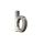 Hausnummer aus gebürstetem Edelstahl (Buchstabe.b)