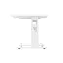 Schreibtisch Osaka - mechanisch h&ouml;henverstellbar - B 1600 mm - C-Fu&szlig; - wei&szlig;/wei&szlig;