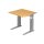 Schreibtisch Canberra 680-860 x 800 x 800 mm C-Fuß Design höhenverstellbar