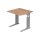Schreibtisch Canberra 680-860 x 800 x 800 mm C-Fuß Design höhenverstellbar