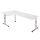 Winkelschreibtisch Computertisch Osaka 650-850 x 2000 x 1200/800 mm C-Fuß Design