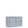 Schiebetürenschrank Aktenschrank Schwebetürenschrank Sideboard aus Stahl 75x120x45cm