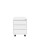 Büro Rollcontainer Bürocontainer Holzabdeckplatte 3 Schubladen Maße: 62x46x59cm
