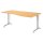 Winkelschreibtisch Freiformtisch Berlin 720 x 1800 x 1000/800 mm C-Fuß Design