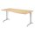 Winkelschreibtisch Freiformtisch Berlin 720 x 1800 x 1000/800 mm C-Fuß Design