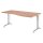 Winkelschreibtisch Freiformtisch Berlin 720 x 1800 x 1000/800 mm C-Fuß Design