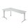 Winkelschreibtisch Freiformtisch Berlin 720 x 2000 x 1200/800 mm C-Fuß Design
