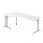 Winkelschreibtisch Freiformtisch Berlin 720 x 2000 x 1200/800 mm C-Fuß Design