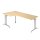 Winkelschreibtisch Freiformtisch Berlin 720 x 2000 x 1200/800 mm C-Fuß Design