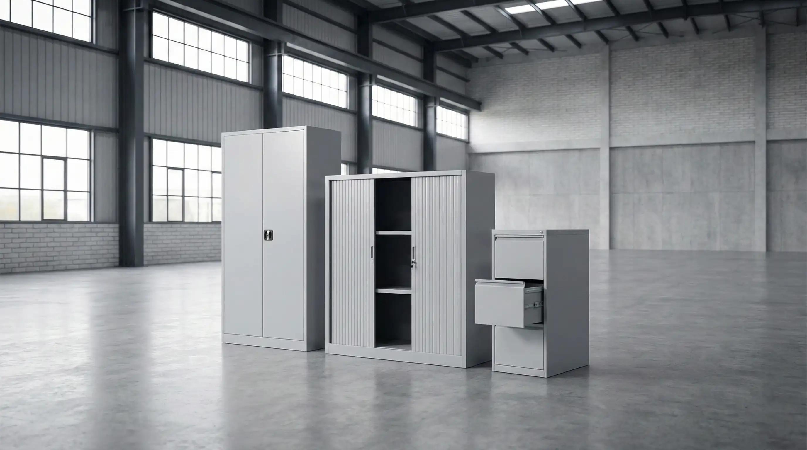 Nachhaltige Stahlmöbel im Büro